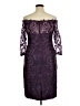 JJ's House 100% Polyester Purple Cocktail Dress Size 14 - photo 2