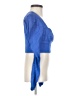 Zara Blue 3/4 Sleeve Top Size XS - photo 4