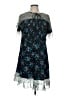 Ann Taylor 100% Polyester Stars Blue Cocktail Dress Size 6 - photo 1