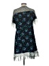 Ann Taylor 100% Polyester Stars Blue Cocktail Dress Size 6 - photo 2