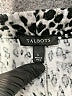 Talbots 100% Cotton Animal Print Silver Black Casual Pants Size L - photo 4