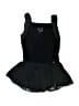 Freestyle By Danskin 100% Polyester Hearts Black Dress Size 7 - 8 - photo 1