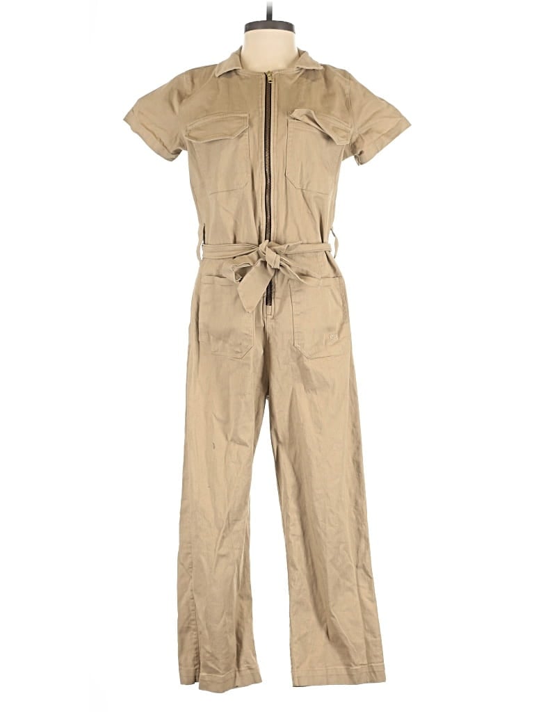Pre-owned Albion Jumpsuit In Tan