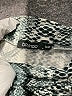Boohoo Animal Print Silver Gray 3/4 Sleeve T-Shirt Size Sm - Med - photo 7