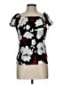 Jeffrey & Dara 100% Polyester Black Short Sleeve Blouse Size 10 - photo 1