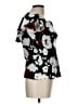 Jeffrey & Dara 100% Polyester Black Short Sleeve Blouse Size 10 - photo 4