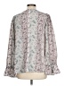 Andree by UNIT 100% Polyester Silver Teal 3/4 Sleeve Blouse Size L - photo 2