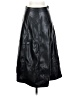 Utcoco Solid Black Faux Leather Skirt Size S - photo 1