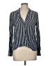 Zara TRF Stripes Blue Long Sleeve Blouse Size M - photo 1
