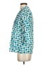 Roberta Roller Rabbit 100% Cotton Teal 3/4 Sleeve Blouse Size XS - photo 5