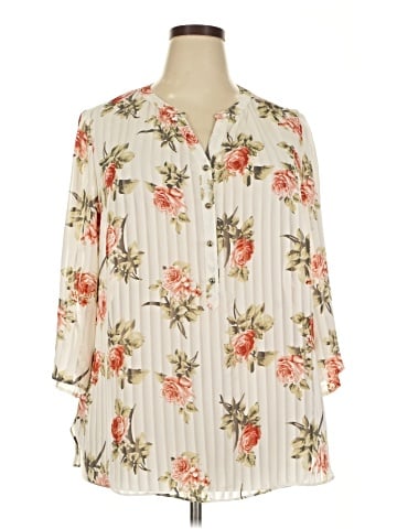 Sara Michelle 3/4 Sleeve Blouse (view 1)