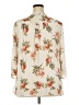 Sara Michelle 100% Polyester Floral Ivory 3/4 Sleeve Blouse Size 2X - photo 2