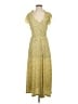MNG 100% Polyester Paisley Yellow Casual Dress Size 4 - photo 1