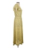 MNG 100% Polyester Paisley Yellow Casual Dress Size 4 - photo 4