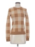 Theory 100% Polyloom Checkered-gingham Tan Pullover Sweater Size 00 - 0 - photo 1