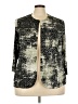 Alex Evenings Print Silver Blazer Size 3X - photo 1