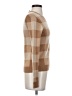 Theory 100% Polyloom Checkered-gingham Tan Pullover Sweater Size 00 - 0 - photo 4