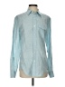 J.Crew Chevron-herringbone Teal Long Sleeve Button-Down Shirt Size S - photo 1