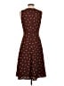 Ann Taylor 100% Polyester Polka Dots Brown Cocktail Dress Size 0 - photo 2