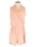 Ginger G. Solid Pink Romper Size S - photo 1