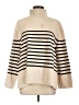 H&M Stripes Ivory Turtleneck Sweater Size L - photo 1