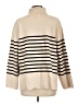 H&M Stripes Ivory Turtleneck Sweater Size L - photo 2