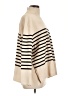 H&M Stripes Ivory Turtleneck Sweater Size L - photo 4