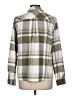 IRO Plaid Green Long Sleeve Button-Down Shirt Size Lg (3) - photo 2