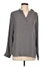 Violet & Claire 100% Polyester Gray Long Sleeve Blouse Size L - photo 1