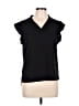 Shein 100% Polyester Black Short Sleeve Top Size L - photo 1