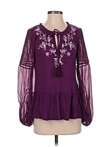 White House Black Market Long Sleeve Blouse (view 1)
