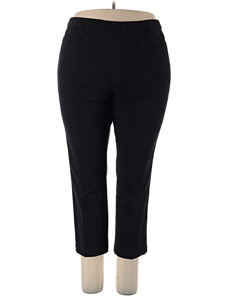Pre-owned Lands' End Active Pants In Black
