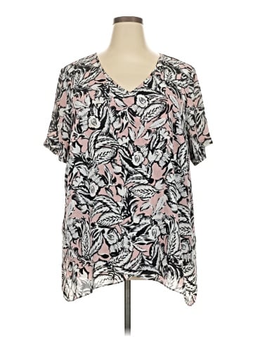Karen Kane Short Sleeve Blouse (view 1)