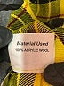 JKA 100% Wool Plaid Yellow Wool Skirt Size 28 waist - photo 6