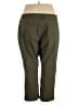 Catherines Solid Green Khakis Size 28 waist (petite) - photo 2