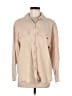 Future Collective Solid Tan Long Sleeve Button-Down Shirt Size M - photo 1