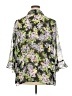 Notations 100% Polyester Floral Purple 3/4 Sleeve Blouse Size 3X - photo 2