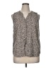Apt. 9 100% Polyester Animal Print Gray Sleeveless Blouse Size XL - photo 1