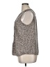 Apt. 9 100% Polyester Animal Print Gray Sleeveless Blouse Size XL - photo 5