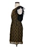 Maple 100% Silk Paisley Brown Cocktail Dress Size XS - photo 5
