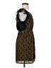 Maple 100% Silk Paisley Brown Cocktail Dress Size XS - photo 4
