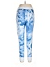 Stars Above Print Blue Active Pants Size L - photo 2