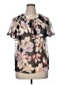 Lovestitch Gray Short Sleeve Blouse Size XL - photo 1