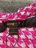 Jerry T 100% Polyester Houndstooth Pink Long Sleeve Top Size S - photo 7