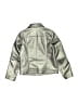 H&M 100% Polyester Metallic Silver Jacket Size 8 - photo 2