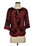 My Michelle 100% Polyester Burgundy Red 3/4 Sleeve Blouse Size S - photo 1
