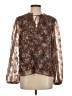 Current Air 100% Polyester Brown 3/4 Sleeve Blouse Size S - photo 1
