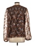 Current Air 100% Polyester Brown 3/4 Sleeve Blouse Size S - photo 2