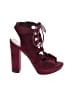 Bar III Burgundy Heels Size 7 - photo 1
