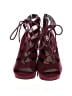 Bar III Burgundy Heels Size 7 - photo 2